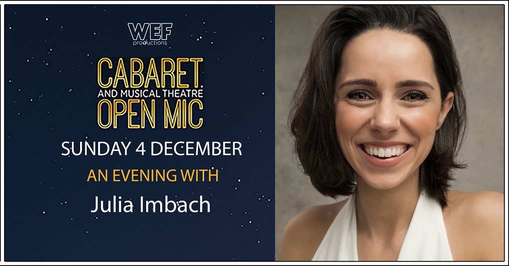 Join us on December 4th for an evening with @juliaimbach 🤩