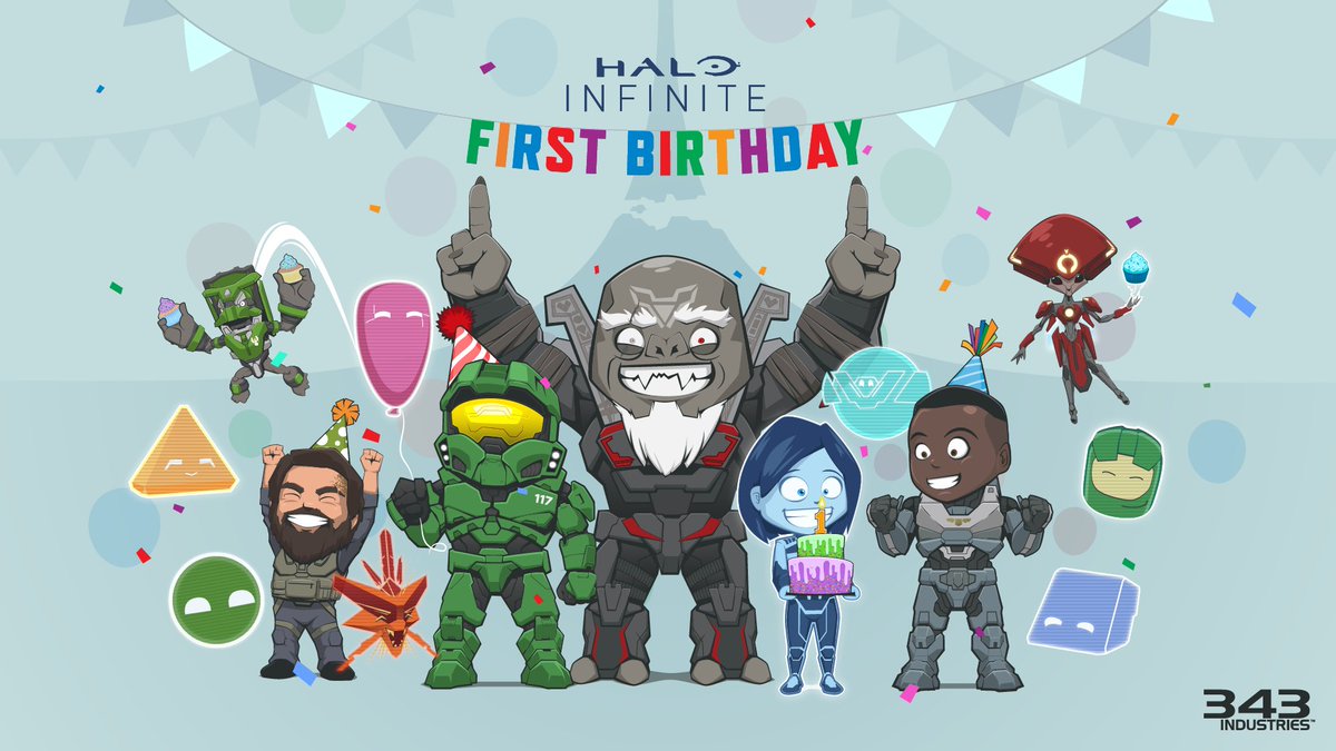 Your Spartan journey began one year ago today. Happy Birthday, Halo Infinite! 🎉🎉