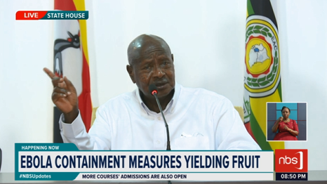 nbstv's tweet photo. President @KagutaMuseveni: The population and health workers in Kampala have not yet understood Ebola and how it spreads. Ebola is easy to prevent if you follow all the guidelines from the health personnel.

#NBSUpdates https://t.co/WoKUI0xPKr