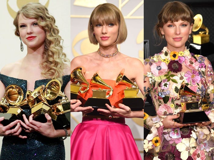 TheSwiftSociety's tweet photo. ‼️| @TaylorSwift13 is nominated for 4 Grammys

- Song Of The Year: ATW
- Best Song For Visual: Carolina
- Best Music Video: ATW
- Best Country Song: IBYTAM https://t.co/RvQjLOzV4O