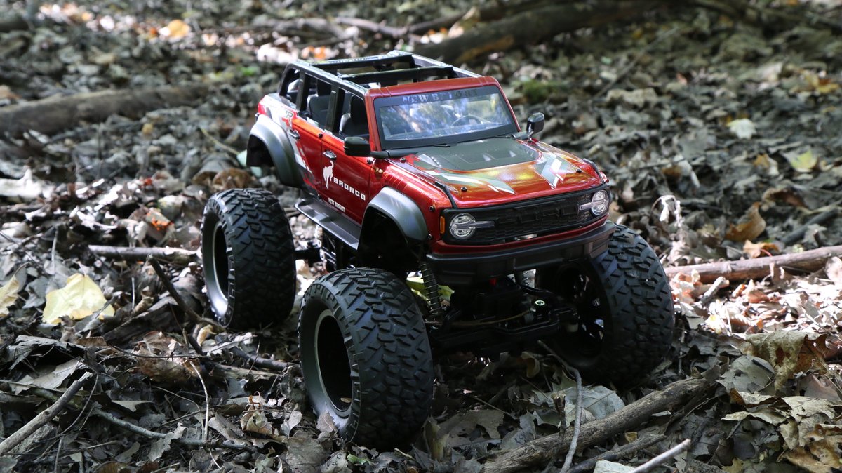 Looking for something shiny to brighten your day? Check out the 1:10 Scale RC Heavy Metal Bronco Raptor, in a deep red metallic hue, available exclusively at Walmart. tinyurl.com/yzc96523 #walmart #newbrightRC #rcheavymetal #rc4x4 #broncoraptor #redtrucks