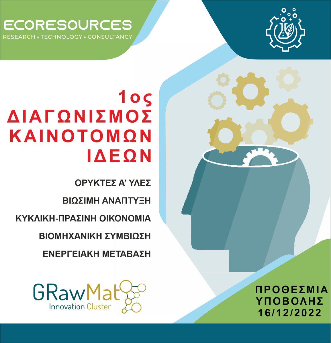 1ος Διαγωνισμός Καινοτόμων Ιδεών του GRawMat Innovation Cluster

Περισσότερες πληροφορίες grawmat.gr