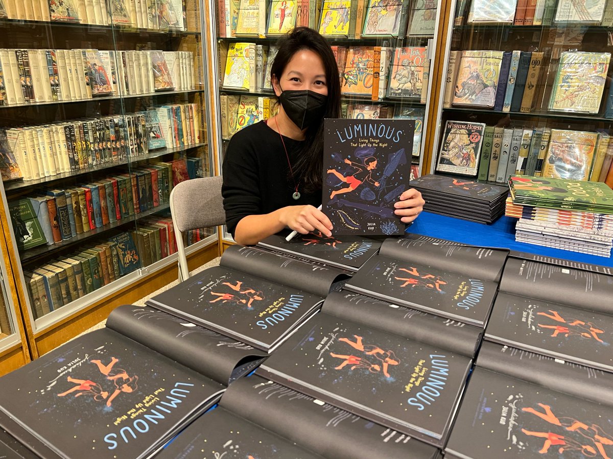🌟LUMINOUS: LIVING THINGS THAT LIGHT UP THE NIGHT comes out in one week!🌟

Signed books are now available at:
<a href="/BooksofWonder/">Books of Wonder</a> in Chelsea NYC
<a href="/yuandmebooks/">Lucy Yu</a> in Chinatown NYC
<a href="/brickandmortar/">Brick + Mortar</a> in Redmond, WA

Come get 'em!! 📖

<a href="/FolioLiterary/">Folio Literary</a> <a href="/GreystoneKids/">Greystone Kids</a>