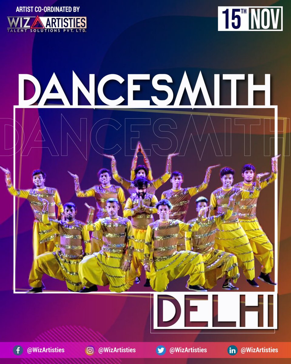 WizArtisties's tweet photo. Dancesmith performing today in Delhi.
#Dancesmith #entertainer #event #artist #artistmanagement #artistmanager #WizArtisties https://t.co/r2hYn0ZSnm