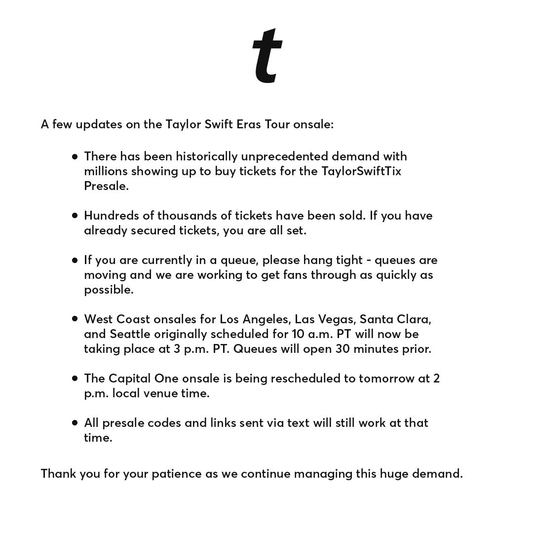 The Eras Tour tweet media