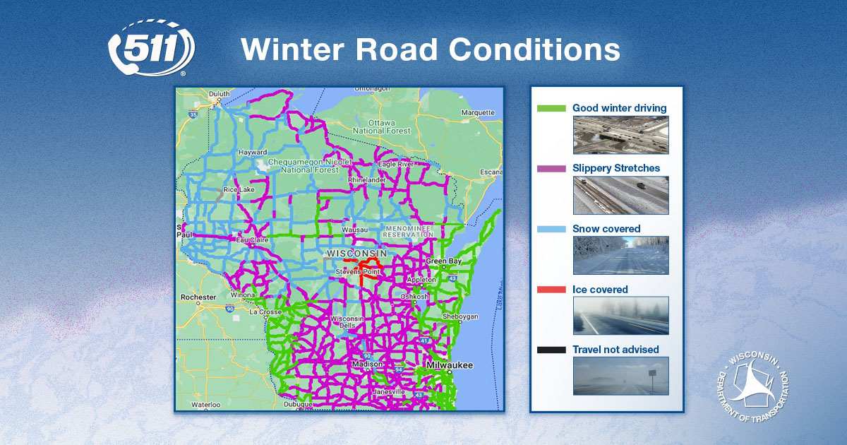Wisconsin Winter Driving The 511 Map Is Your Lifesaver - x0hguw7