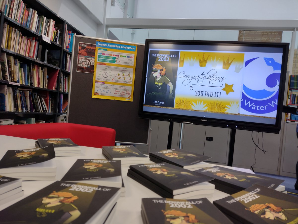 Last week, Richard presented young authors at Thistley Hough Academy with the novel they wrote collaboratively in a week. It was great to see them again and to speak to their proud parents <a href="/wwaterwriters/">White Water Writers</a>
