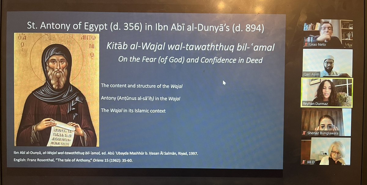 QariAsim's tweet image. Great to be part of a captivating discussion by Dr Reyhan Durmaz @UPennMEC on Saints and shared stories among Christians and Muslims in late Antiquity, hosted by @ChrisMusForum @IFWeek 

#InterFaithWeek #ChristianMuslimdialogue