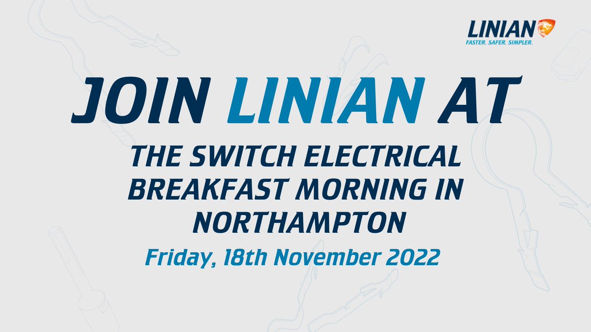 LINIANFireClip's tweet photo. We are taking part in the @SwitchElectrics breakfast morning in Northampton, this Friday🥳
 
The event will take place on the 18th of November in the Switch Branch on 2 Chaucer St, Northampton NN2 7HW

See you there👍 https://t.co/2TiTxm9tRJ
