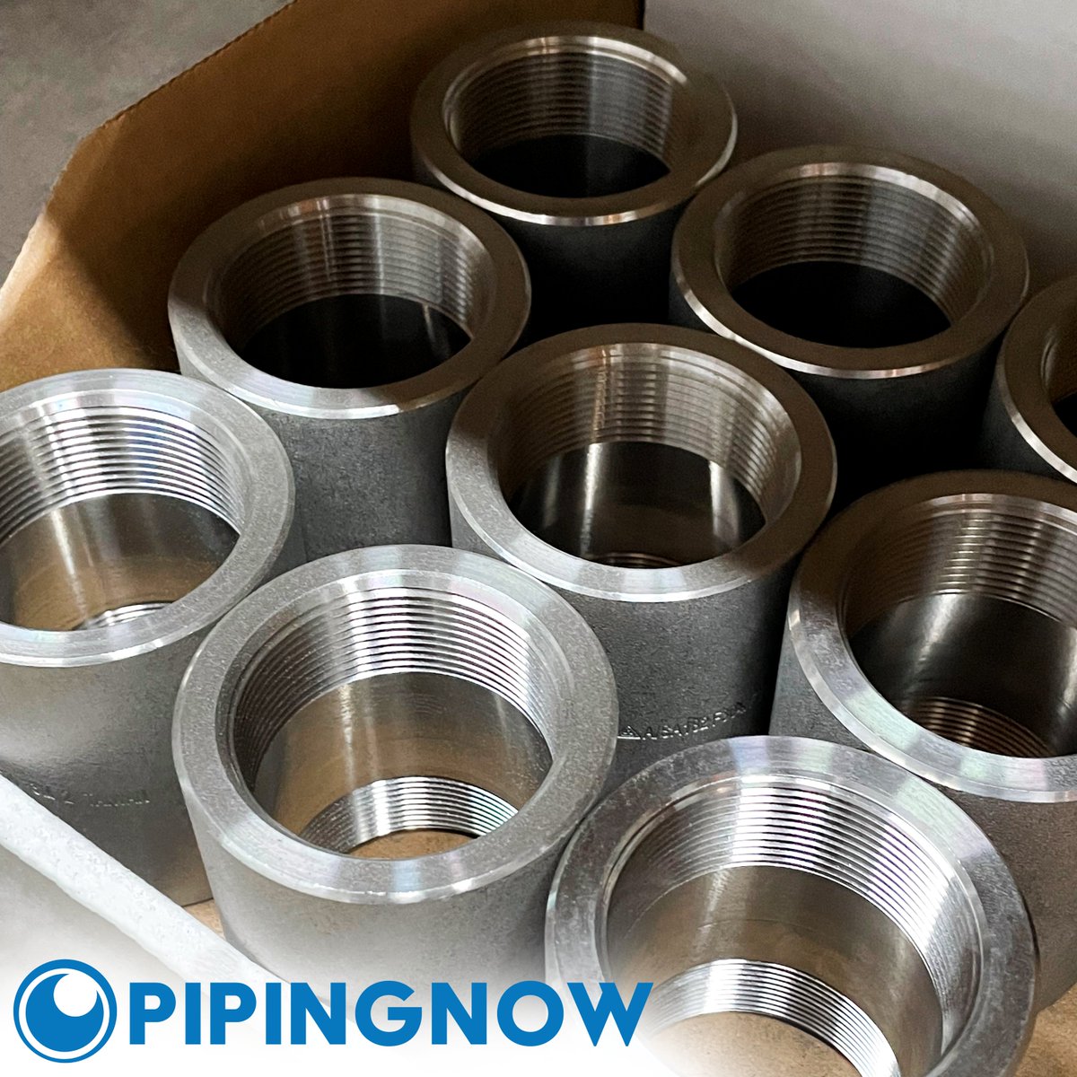 pipingnow's tweet image. Couplings are made to connect two pieces of pipe. PipingNow.com has both threaded and socket weld options. Start your order today!
#pipecoupling #pipefittings #stainlesssteel