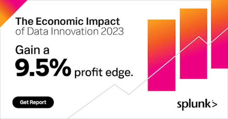 splunk's tweet photo. It’s simple: the value of data can’t be ignored. Still need convincing? Well, you know what they say - money talks. Learn how leaders in data innovation are increasing their profits by 9.5% in our report, ‘The Economic Impact of Data Innovation,’ to learn more. #TurnDataIntoDoing