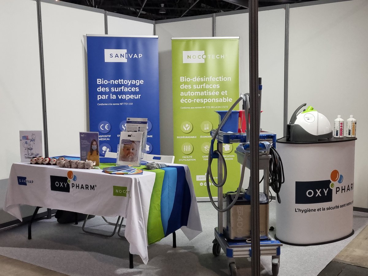 OxyPharm's tweet photo. [AGENDA]

🚨 Retrouvez @OxyPharm aujourd'hui au salon @CongresPetit1 Marseille  ! 🚨

Nous y présenterons nos produits de bionettoyage et de bio-désinfection ! 
Rendez-vous au Parc Chanot pour visiter le stand d'@OxyPharm !

#OxyPharm #Nocotech  #hygiène #nettoyage #Sanivap https://t.co/otP0ttalJi