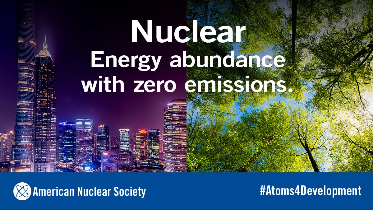 ANS_org's tweet photo. #Nuclear4Climate, #Atoms4Development.
New nuclear energy is "the fastest path to Net Zero for a sustainable and energy secure future for all," ANS (as an active member of @Nuclear4Climate) tells world leaders at #COP27 in Egypt: https://t.co/MB1UWVzD1U https://t.co/jJ30sxpVQo