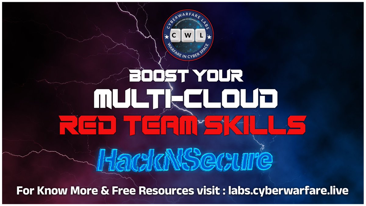 cyberwarfarelab's tweet image. 🎉The HACKnSECURE Platform is now LIVE &amp;amp; FREE to access. 🎉

Kick Start your Cyber Security Journey with CyberWarFare Labs today!!!🎯

For More Information Visit:
labs.cyberwarfare.live

#cyberwarfare #cybersecurity #hacknsecure #blueteam #security #cyberwarfarelabs #platform
