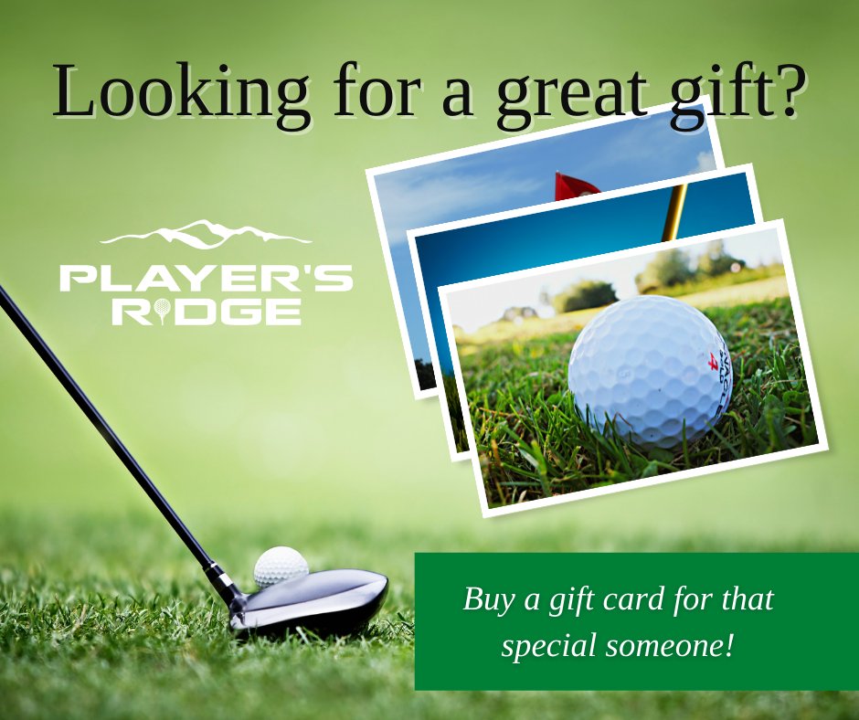 What to get?  Will they like this?  We have your questions answered with a GIFT CARD from Player's Ridge.
Buy Online - playersridge.golf/giftcards
-
-
#playersridgegolf #gifts #giftgiving #ncgolf #hickorync