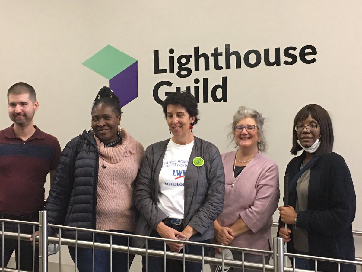 On Saturday, October 29, 2022 a wonderful collaboration took place. Four different organizations came together at the Lighthouse Guild in Manhattan to give a presentation on voting and participatory budgeting to a group of teens.