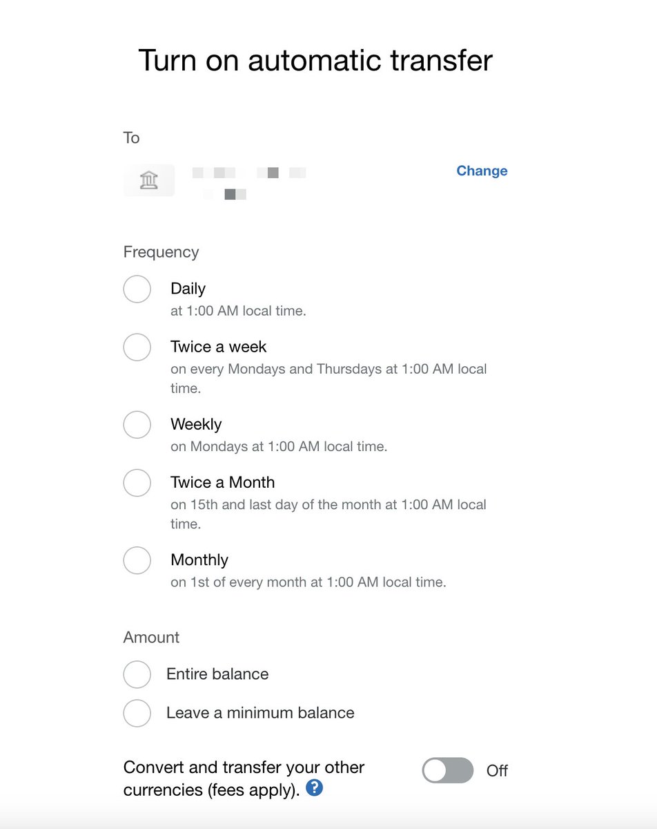 #PayPal now allows you to automatically transfer your balance to your bank 🤩

📄 paypal.com/de/smarthelp/a…