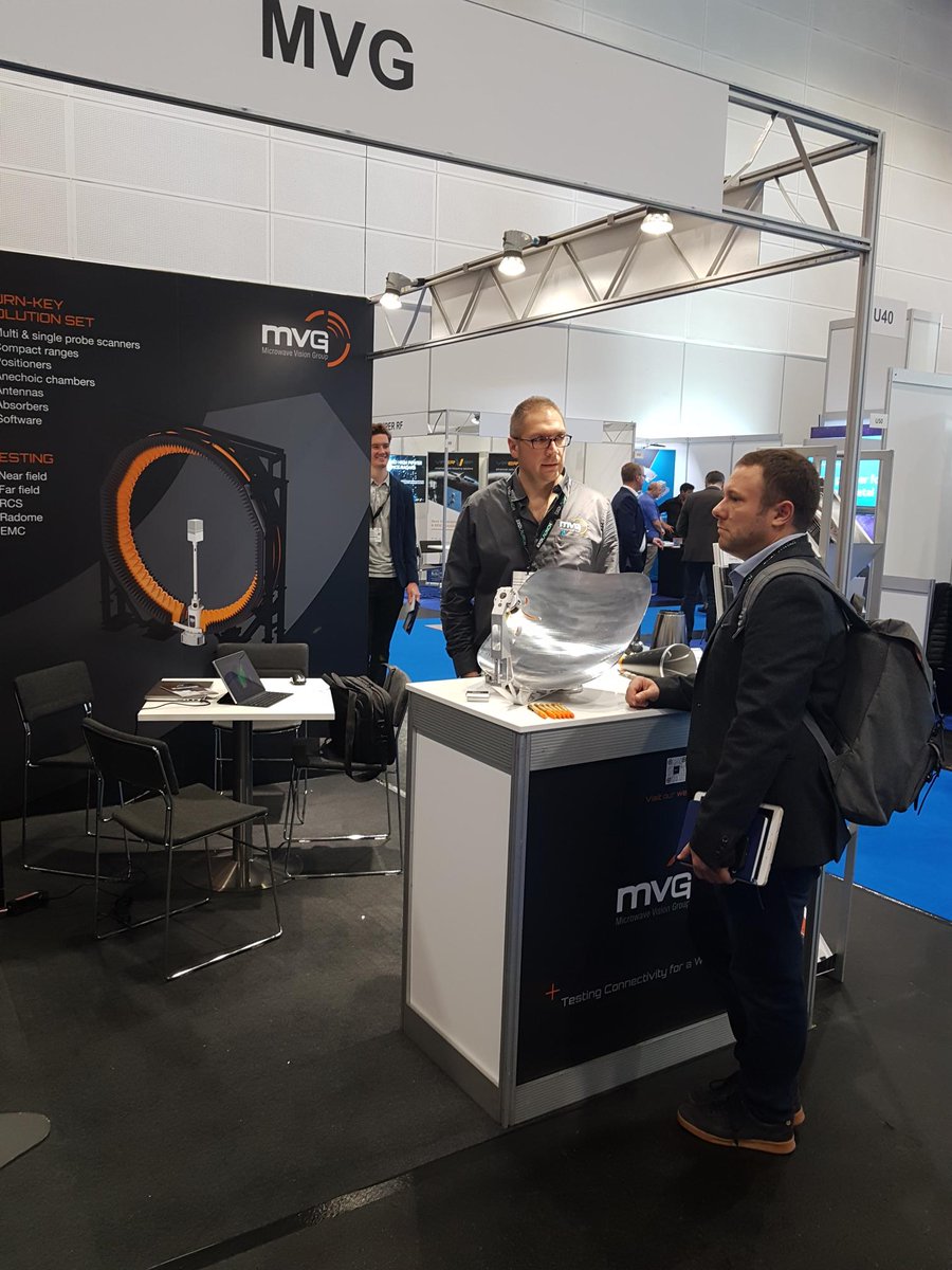 Measuring the possibilities of connectivity via space, here we are at <a href="/SpaceTechExpoEU/">Space Tech Expo Europe</a> today through Thursday. Come and ask us how our antenna test systems can help in your space antenna R&amp;D!