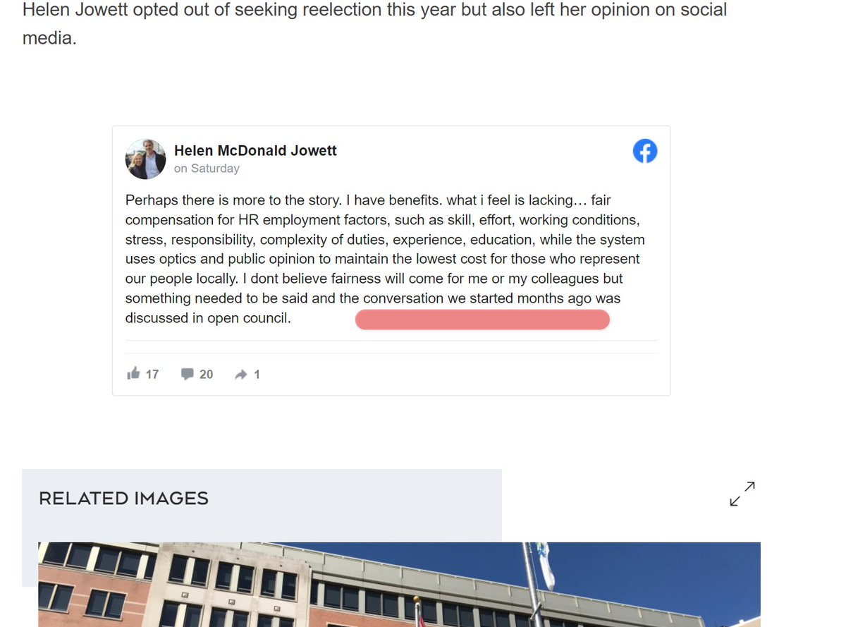 PatMerlihan's tweet photo. This conversation about lifetime benefits for Regional Council members started "months ago" according to @HellieJow.

Why was all of @RegionWaterloo Council silent and secretive about directing staff to research lifetime benefits in the middle of an election? Because you... https://t.co/Jp2bFZSavd