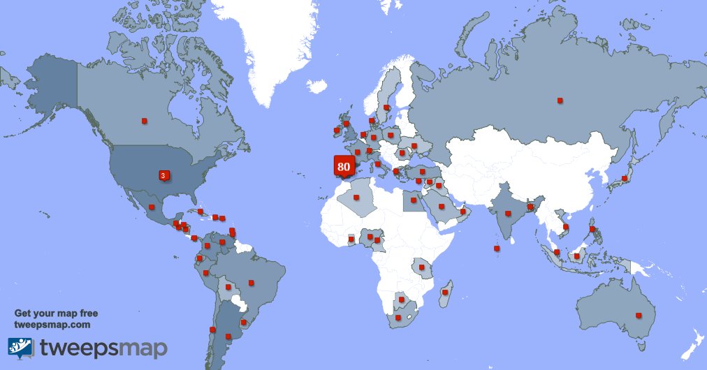 Tengo 4 nuevos seguidores, desde España 🇪🇸, y más durante la última semana tweepsmap.com/!omertacnpe