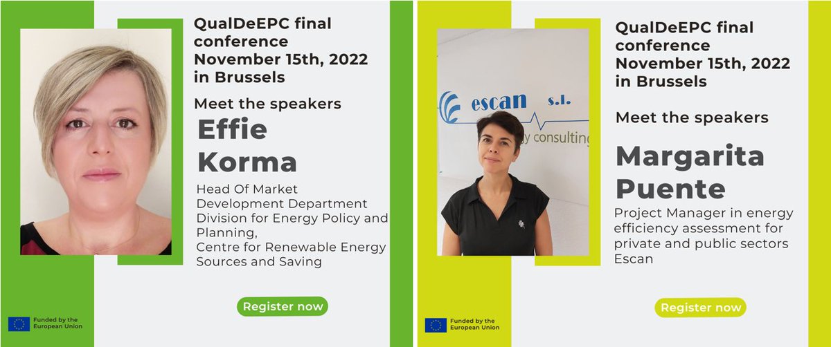 QualDeEPC 🏡 (@qualdeepc) on Twitter photo QualDeEPC's final conference continues with Effie Korma from <a href="/CresGreece/">CRES GREECE</a> and Margarita Puente from <a href="/Escan_Eu_Energy/">Escan_Europa_Energy</a> about online tools, existing and new, and Deep Renovation Network Platforms.
Don’t hesitate to join: //bit.ly/3VwNTvf QualDeEPC's final conference continues with Effie Korma from <a href="/CresGreece/">CRES GREECE</a> and Margarita Puente from <a href="/Escan_Eu_Energy/">Escan_Europa_Energy</a> about online tools, existing and new, and Deep Renovation Network Platforms.
Don’t hesitate to join: //bit.ly/3VwNTvf