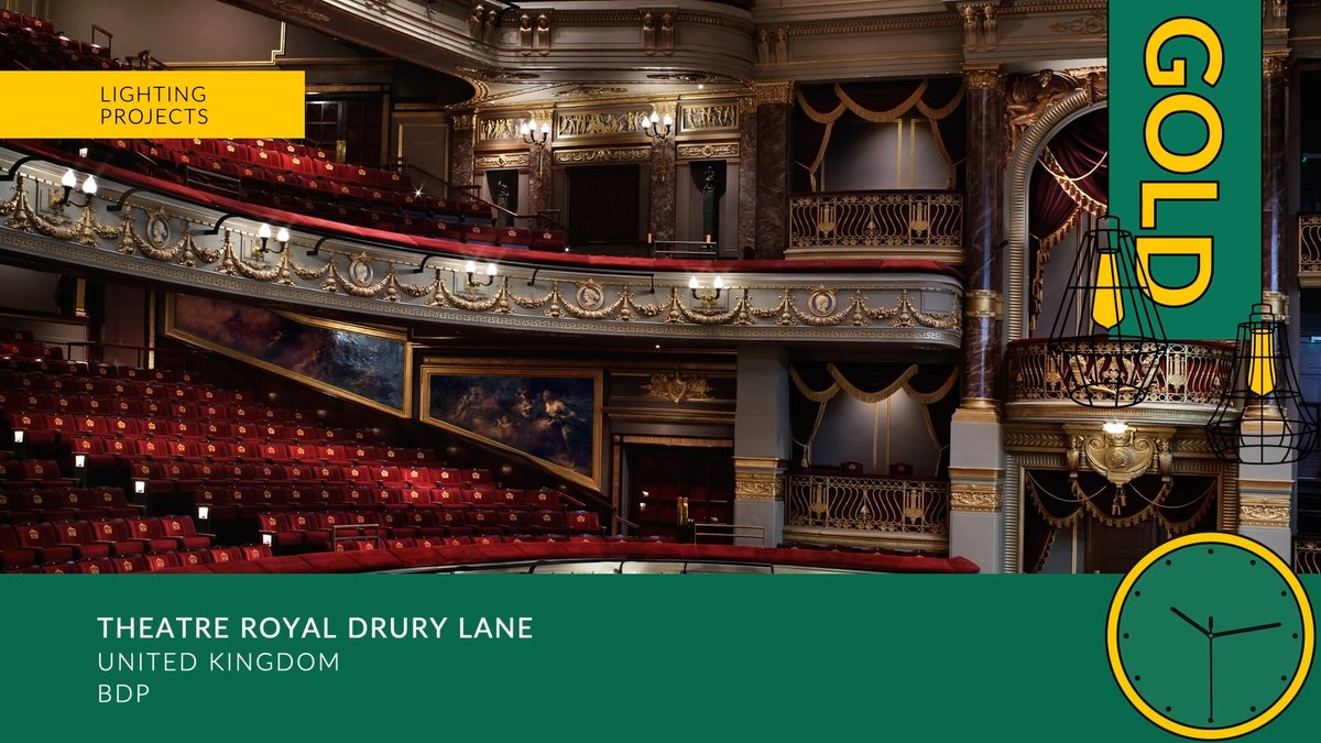 WInteriorsNews's tweet photo. Congratulations to @bdp_com who are taking home gold in the #WINAwards Lighting Projects category for their project Theatre Royal Drury Lane https://t.co/C8HeN0JFZh