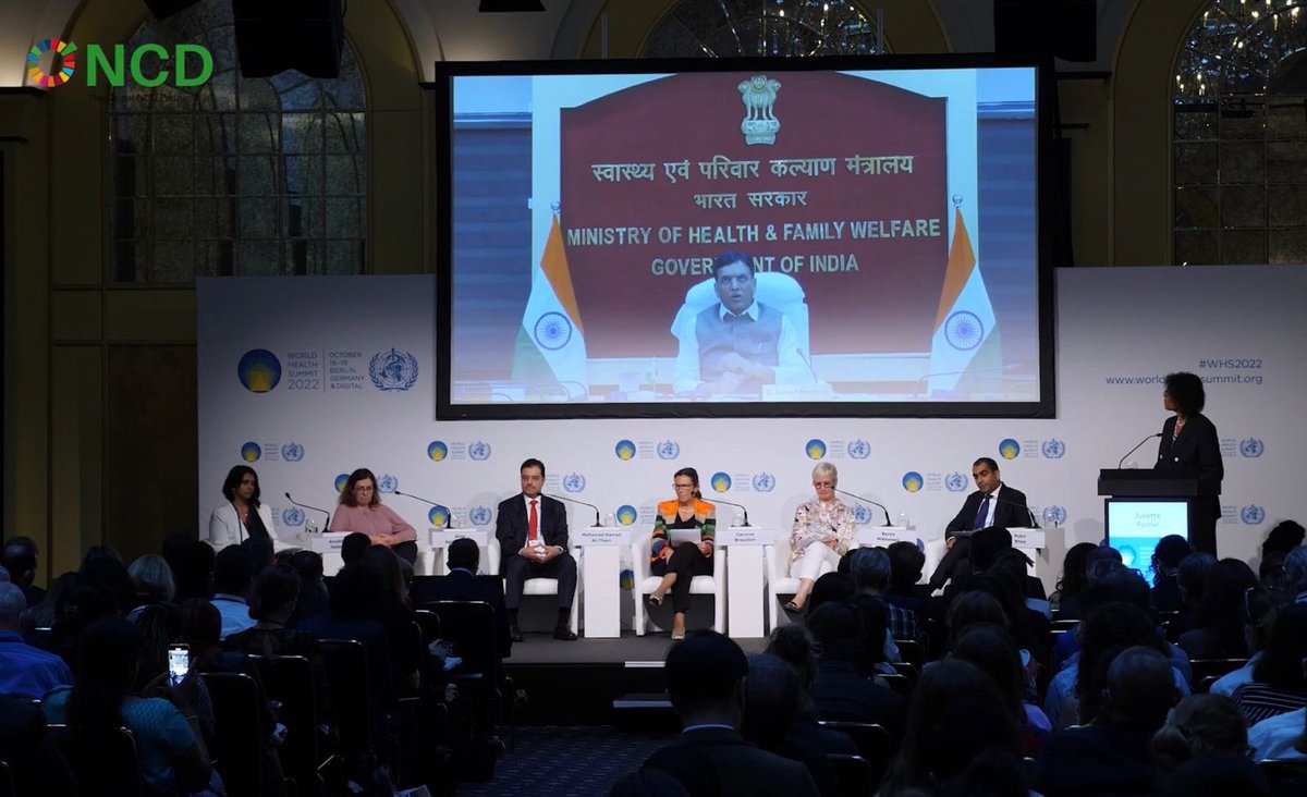 Highlighted India's efforts to strengthen global health as the Pharmacy of the world at the World Health Summit, Berlin.

We will continue to work with <a href="/DefeatNCD/">The Defeat-NCD Partnership</a> &amp; Capacity Building Commission to intensify India’s efforts at reducing mortalities due to Non Communicable diseases.
