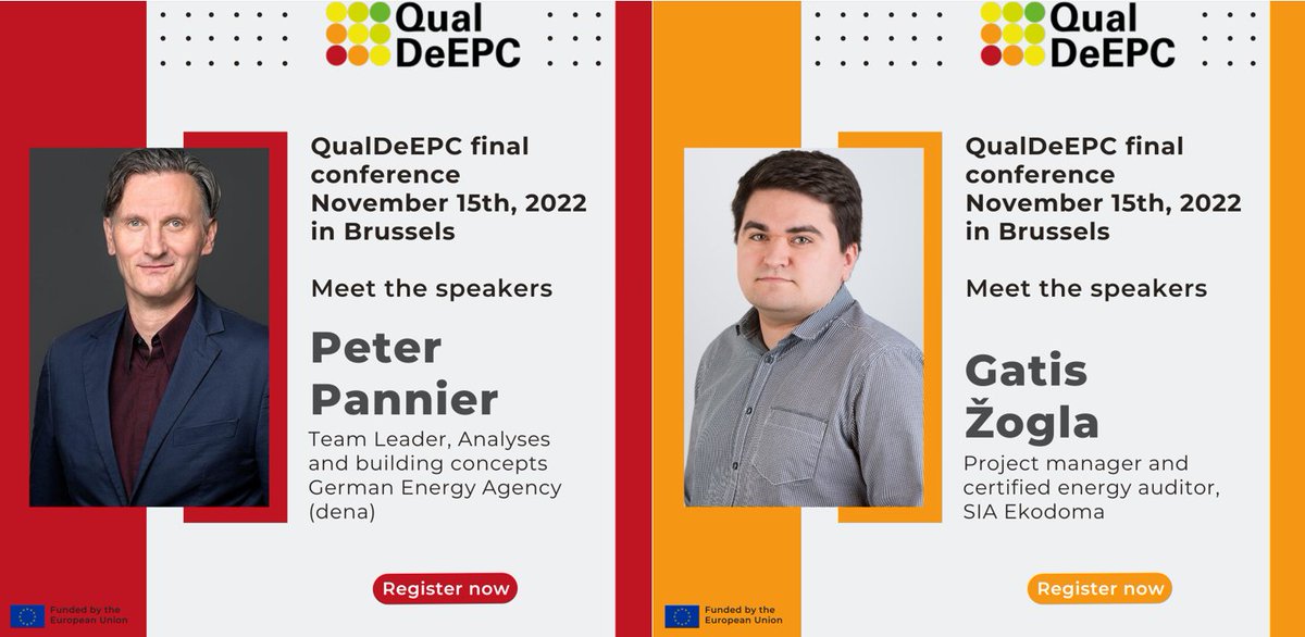 QualDeEPC 🏡 (@qualdeepc) on Twitter photo Up next at our conference are Peter Pannier from <a href="/dena_news/">dena</a> and Gatis Zogla from <a href="/Ekodoma/">Ekodoma</a> on the EPC template for deep renovation and our results of testing and surveys!
Join the conversation and polls online via a quick registration: bit.ly/3VwNTvf Up next at our conference are Peter Pannier from <a href="/dena_news/">dena</a> and Gatis Zogla from <a href="/Ekodoma/">Ekodoma</a> on the EPC template for deep renovation and our results of testing and surveys!
Join the conversation and polls online via a quick registration: bit.ly/3VwNTvf
