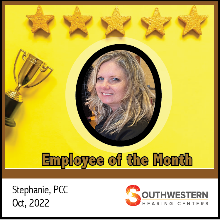 HearMidwest's tweet photo. Congratulations to Stephanie our Patient Care Coordinator in the O'fallon MO clinic.  Thanks for making our patients days brighter! https://t.co/T7r6wMGX3U
