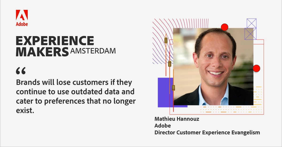 AdobeNederland's tweet image. Move away from seeing people as statistics (millennials, Gen Z, Baby boomers). See, accept, and understand them for the individual they are right now. @repackaged #AdobeExperienceMakers2022