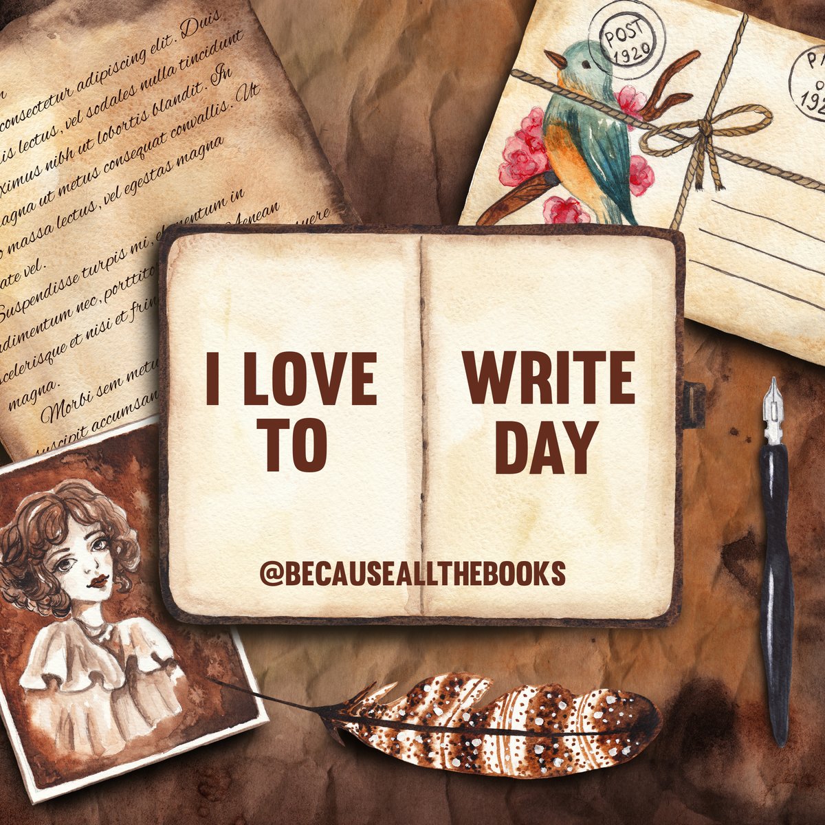 Happy I Love To Write Day! Thank you to all of the talented authors who share their love of writing each and every day!

#BecauseAllTheBooks #AuthorsRock #WritersCommunity #WritersLove #AuthorLove #AuthorsCommunity #AuthorsLife #AuthorsRock #WritersLove #ILoveToWriteDay #Writing