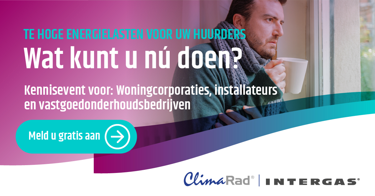 ClimaRad's tweet image. KENNISEVENT WONINGCORPORATIES - 2 FEBRUARI 2023 - JAARBEURS UTRECHT
Nederland staat voor een gigantische transitieopgave, met in het bijzonder de woningcorporaties! Dit kennisevent neemt u mee in alle uitdagingen die hiermee gepaard gaan. Meld u gratis aan climarad.nl/kennisevent-wo…