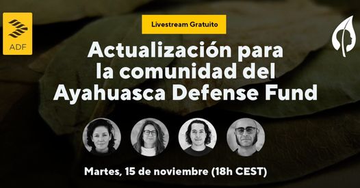 A punto de comenzar la retransmisión gratuita en directo sobre nuestra experiencia en la defensa legal de cientos de casos judiciales con medicina vegetal desde 2010, con Natalia Rebollo, Jesús Alonso Olamendi, Constanza Sánchez y Kiko Castellanos.

youtube.com/watch?v=CGYCwQ…
