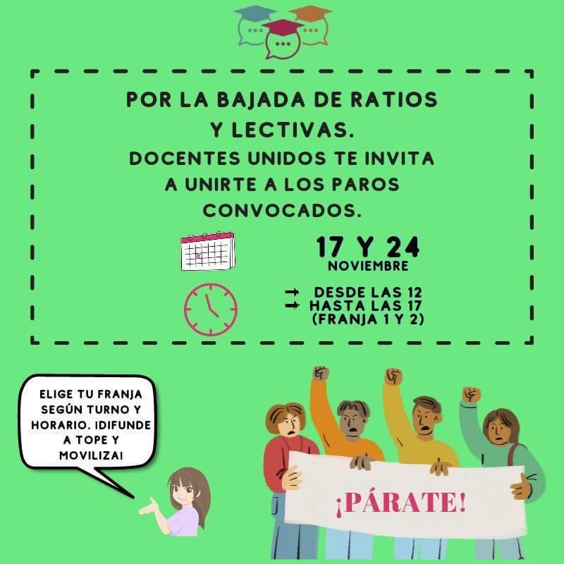 UnidosDocentes's tweet photo. Pues ya sabemos que @Educarm, el brazo antieducativo de @LopezMirasF, nos ha colocado para el paro del día 17 unos servicios mínimos completamente abusivos. No os preocupéis desde el @regiondemurcia, que vamos a salir todavía con más fuerza. 
Pues no os queda na… https://t.co/0vlUdU3j3H