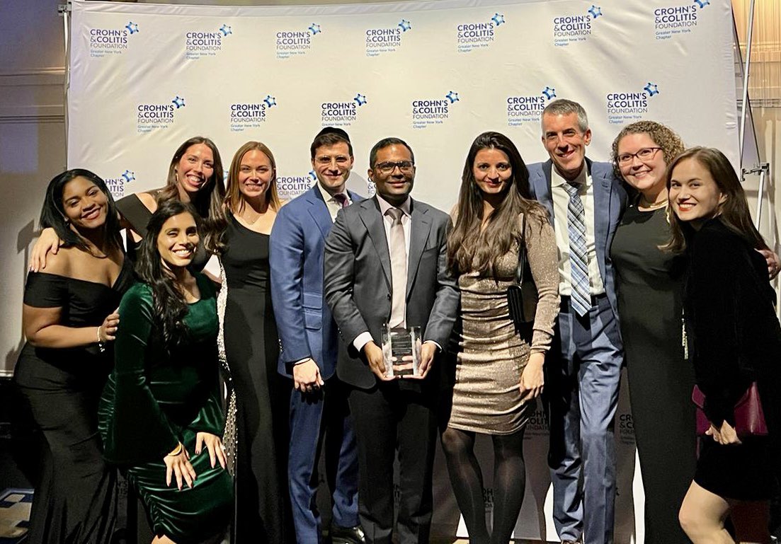 Arun Swaminath MD & Isabel Roitman NP (@swaminath_ibd) on Twitter photo Truly an honor to receive the Rosenthal Humanitarian Award by the <a href="/CrohnsColitisFn/">Crohn's & Colitis Foundation</a> last night. The #CCF is a beautiful organization that helps pave the way for a cure for Crohn’s Disease and Ulcerative Colitis, and I’m proud to be part of that journey every day. Truly an honor to receive the Rosenthal Humanitarian Award by the <a href="/CrohnsColitisFn/">Crohn's & Colitis Foundation</a> last night. The #CCF is a beautiful organization that helps pave the way for a cure for Crohn’s Disease and Ulcerative Colitis, and I’m proud to be part of that journey every day.