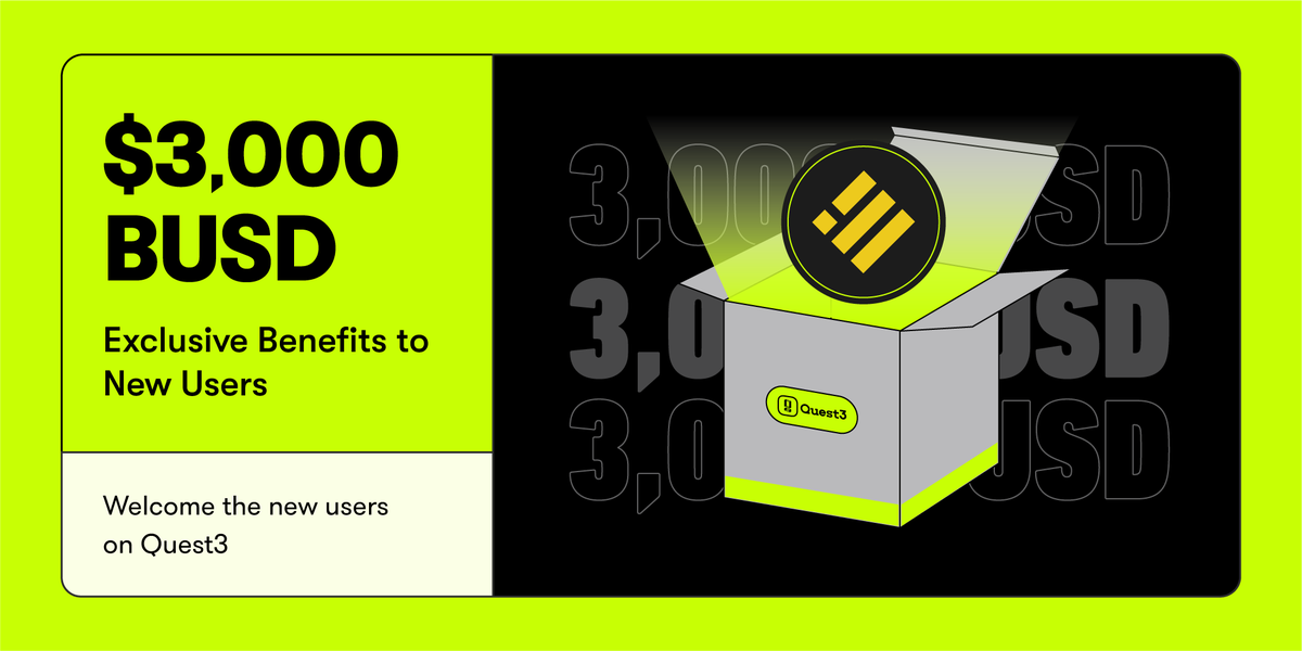 🫶New Quester benefits 

Hey, whoever has never been on Quest3 before, your time has come!

Exclusive token rewards of big amounts are being set just for you, with a few clicks and you can have it!

Again, we welcome you, new Quester!

#Giveaway #Quest3

app.quest3.xyz/quest/70237781…