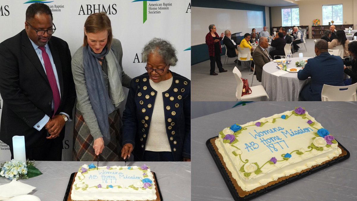 Yesterday, ABHMS staff and our Board of Directors celebrated the 145th anniversary of the Woman’s American Baptist Home Mission Societies – specifically the one formed in Boston. 

You can find more information about our history here: bit.ly/3Ed124G.