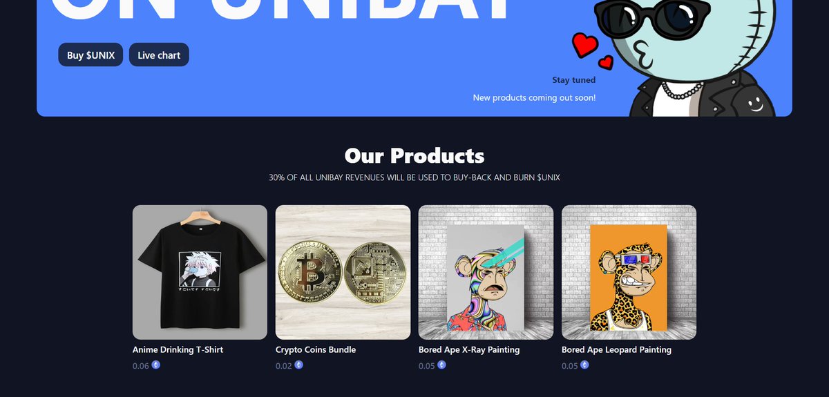 UniBay decentralized e-commerce out now at UniBay.app 🦄🦄🦄#ETH $ETH #UniBay $UNIX