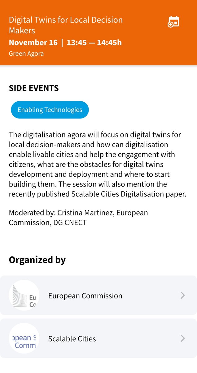 We are thrilled to be at the epicenter of a truly global innovation community that is #SCEWC22 😃 

Tommorow 16 Nov @ 13.45 we will be at Green Agora talking about #citizenScience and how #citSci data can be integrated in a local #digitalTwin to improve policy making in cities