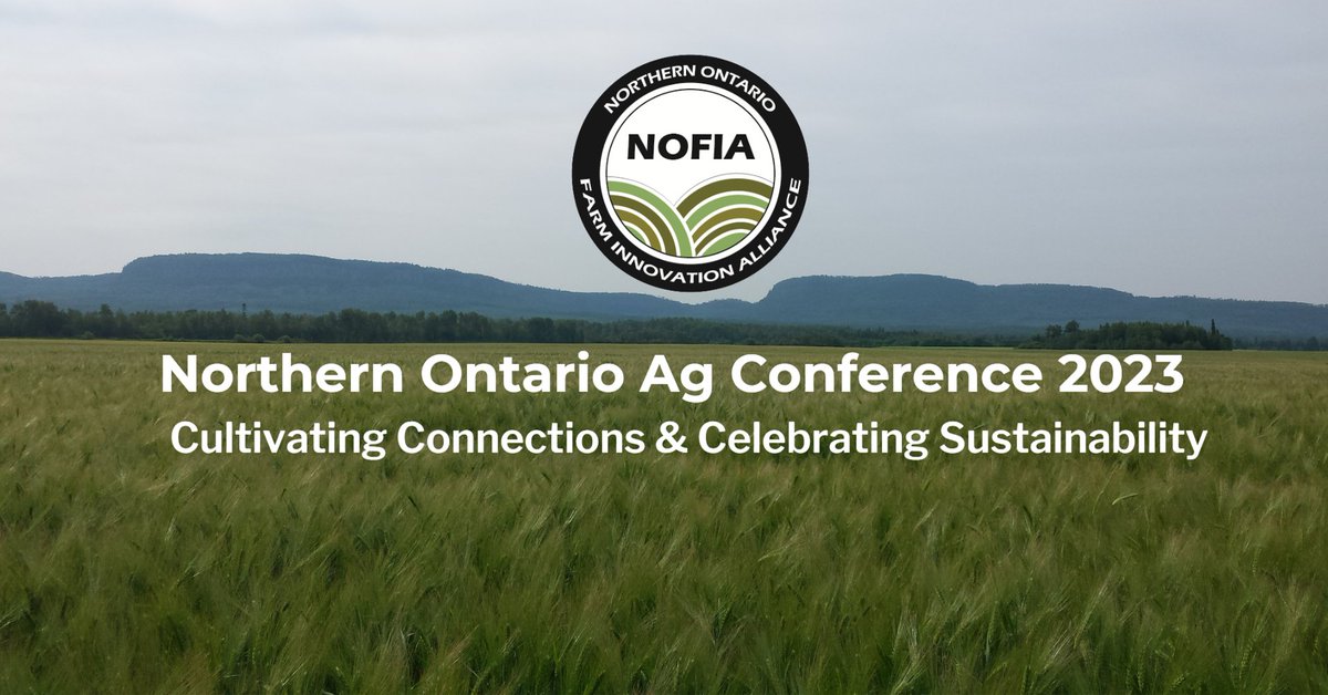We're back! The Northern Ontario Ag Conference is happening in Sudbury February 15-16, 2023. Registration is now open. nofia-agri.com/northern-ontar…
Hope to see you there!
 #northONag #farmnorth