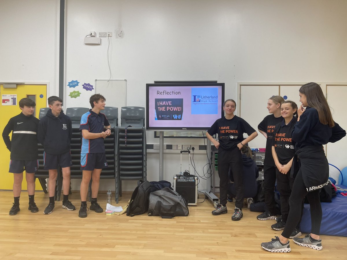 Jenna_Downing's tweet photo. Congratulations to the Ortus ‘I Have The Power’ leaders @LitherlandHigh for creating a fantastic club for the Year 7s. They did a brilliant job at developing a sense of belonging in their participants. It was great to return today to hear all about it! @YouthSportTrust https://t.co/r2GUAFv9jU