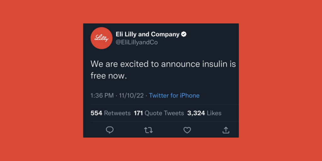 340B_Report's tweet photo. Fake Lilly Twitter Account Tweets “Insulin Is Free Now,” Temporarily Wiping Billions From Company’s Stock Value
https://t.co/TGjVmW0Z9p
The havoc caused by Twitter’s new policy on user identity verification struck drug manufacturer Eli Lilly last week when a counterfeit acco... https://t.co/tuV1kiSYEm
