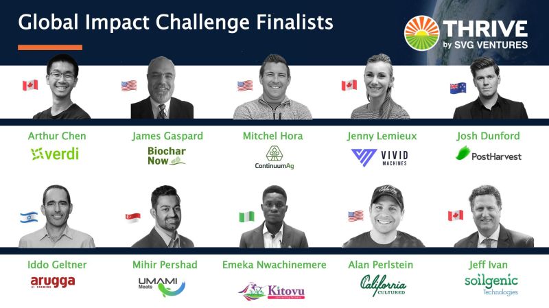 500 applications, 24 semi-finalists, 10 finalists and it all comes down to this Thursday! 

Join us at the #THRIVEGlobalImpactSummit as the 10 finalists of the Global Impact Challenge pitch for the title! 

Get your ticket today: thriveagrifood.com/events/global-…