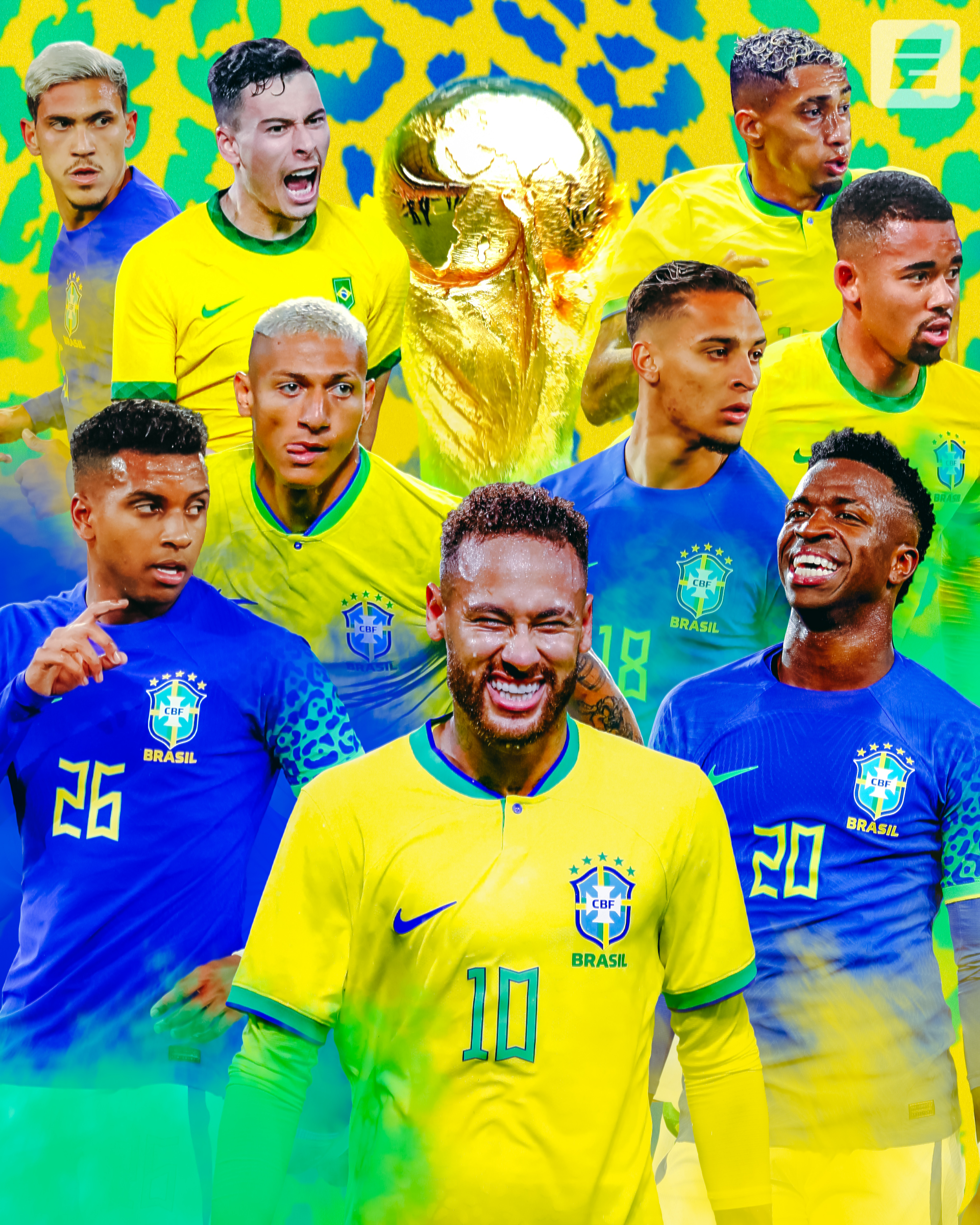 B/R Football on X: Good luck picking the attack for Brazil's World Cup  squad 🇧🇷  / X