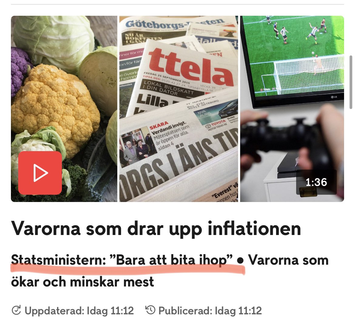 vansterpartiet's tweet image. Regeringens krispolitik.