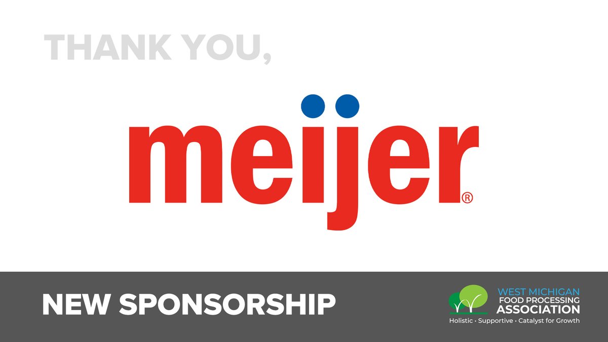 Thank you to @Meijer for the generous sponsorship to the WMFPA Bridge to Sustainability Initiative. We greatly appreciate your support and partnership! #meijercommunity