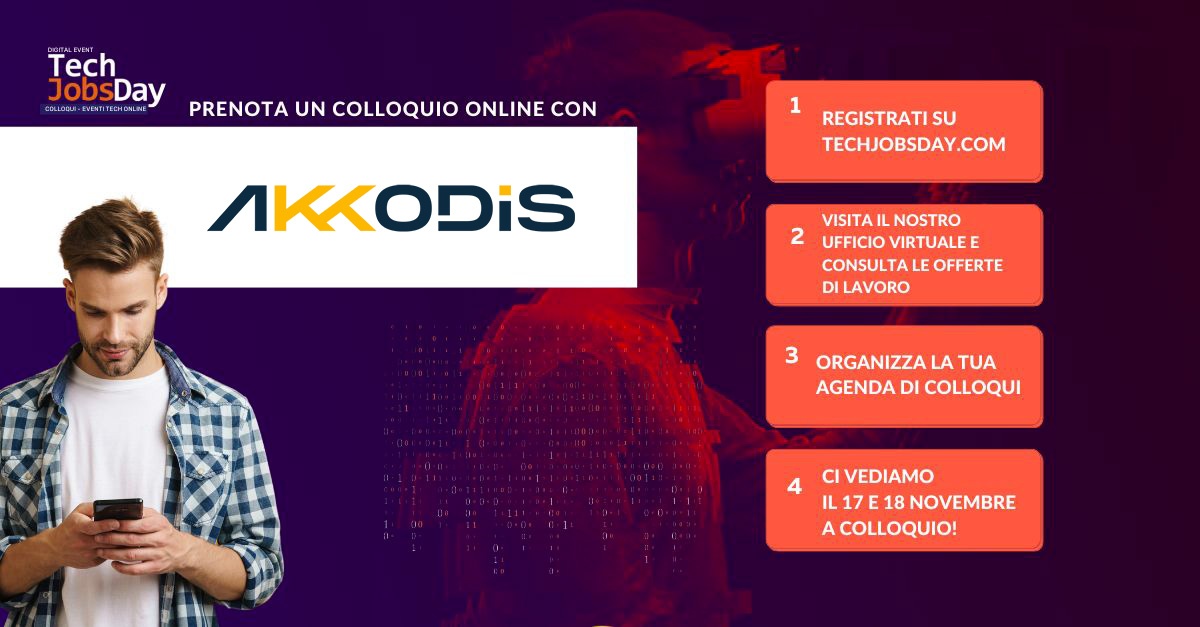 AkkodisItalia's tweet image. Proiettarsi nel lavoro del futuro, un giorno sarà possibile? Certo, anzi i giorni sono due.

I #techjobsday2022, ai quali Akkodis prenderà parte, consentono ai partecipanti di consultare posizioni aperte, inoltrare CV, prenotare colloqui.
Iscriviti: techjobsday.com