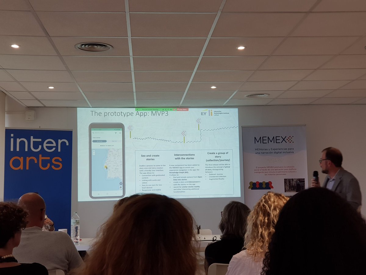 An app to see &amp; create stories interconnect them &amp;    visualise with #AugmentedReality <a href="/alessiodelbue/">Alessio Del Bue</a> <a href="/MemexProject/">MEMEX Project</a> in @InterartsF #DigitalStorytelling