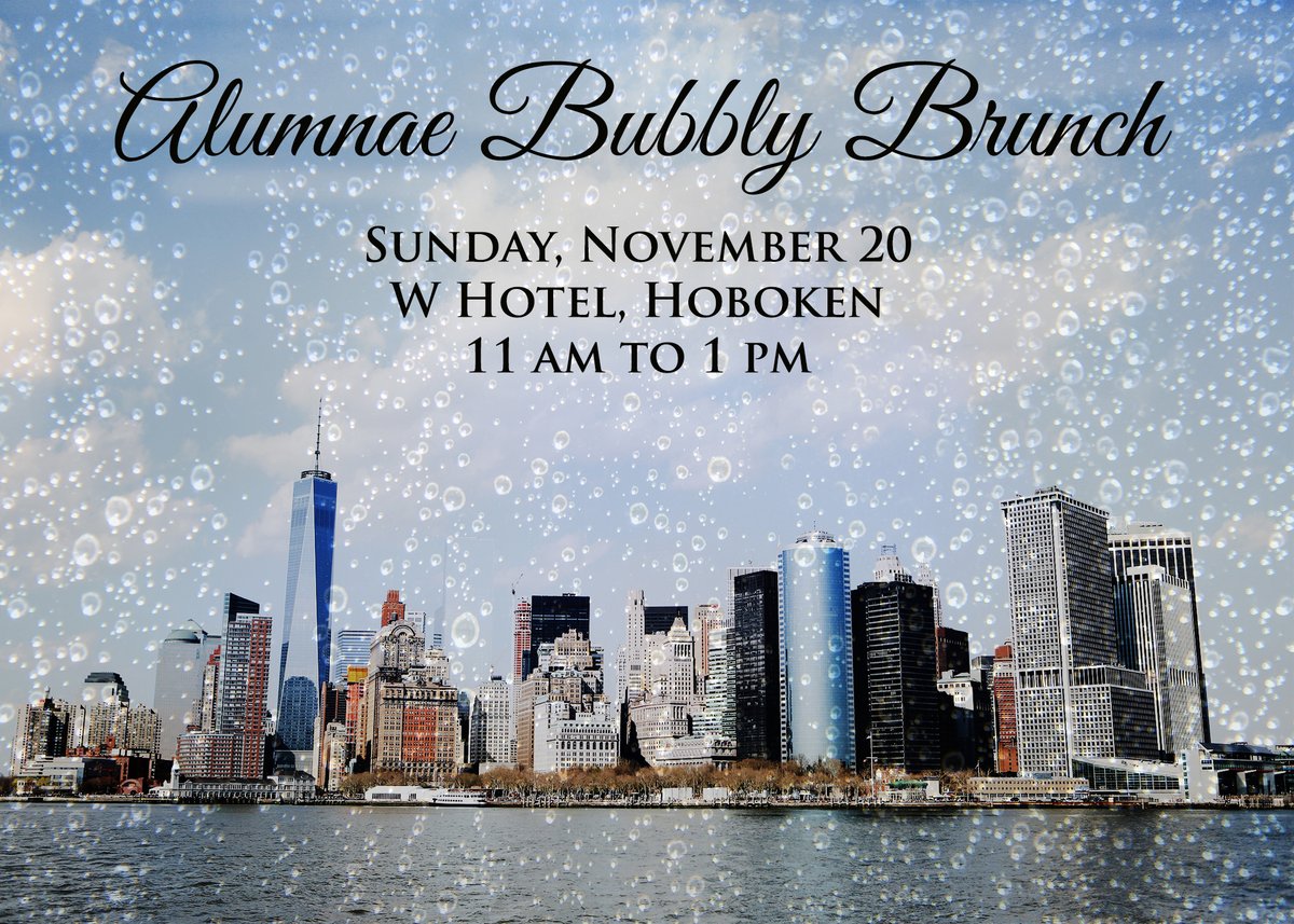 Mount alumnae are invited to join us for bottomless bellinis, tasty tapas and a gorgeous view of the Hudson River at the W Hotel in Hoboken for our annual Bubbly Brunch on Sunday, November 20. For more information, visit mountsaintmary.org/alumnae/2022-b…