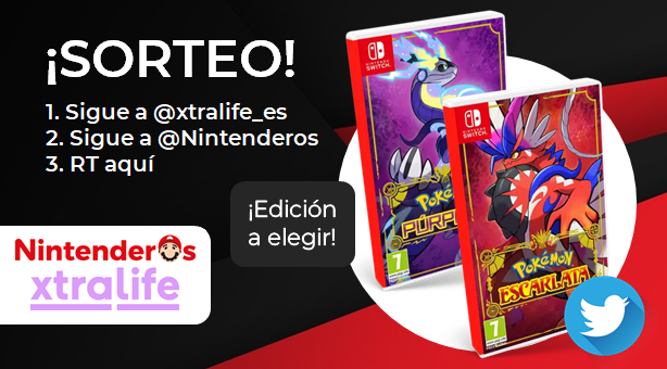 Nintenderos's tweet photo. ¡Sorteamos una copia de Pokémon Escarlata o Púrpura a elegir para Nintendo Switch!

1⃣ Sigue a @xtralife_es 
2⃣ Síguenos (@Nintenderos) 
3⃣ RT aquí 

¡Suerte! - https://t.co/ZTlcErJZbt https://t.co/bMgFMe6Z5B